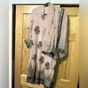 Pakistani fancy outfit.